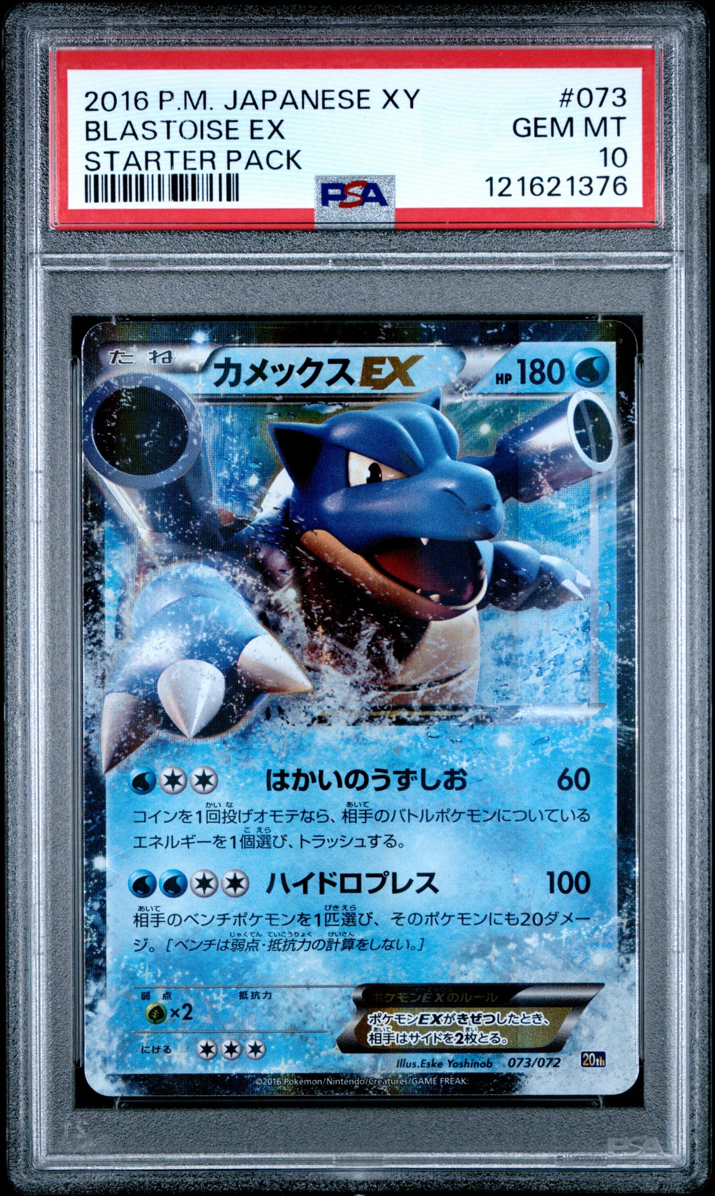 PSA 10 - Venusaur Charizard Blastoise EX /072 [SEQ] JPN 20th Starter - Pokemon