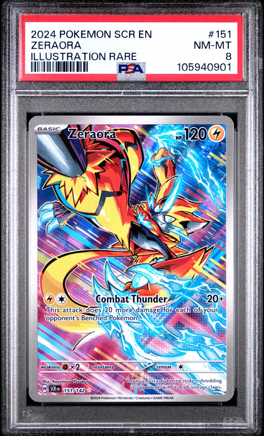 PSA 8 - Zeraora IR 151/142 SV Stellar Crown - Pokemon