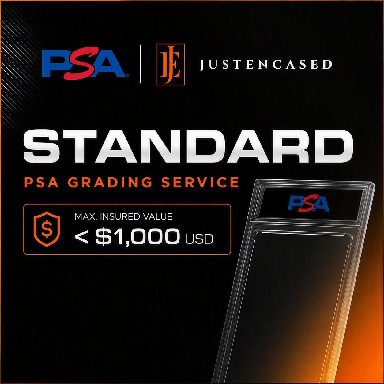 PSA Grading Slot: STANDARD <$1000USD graded value