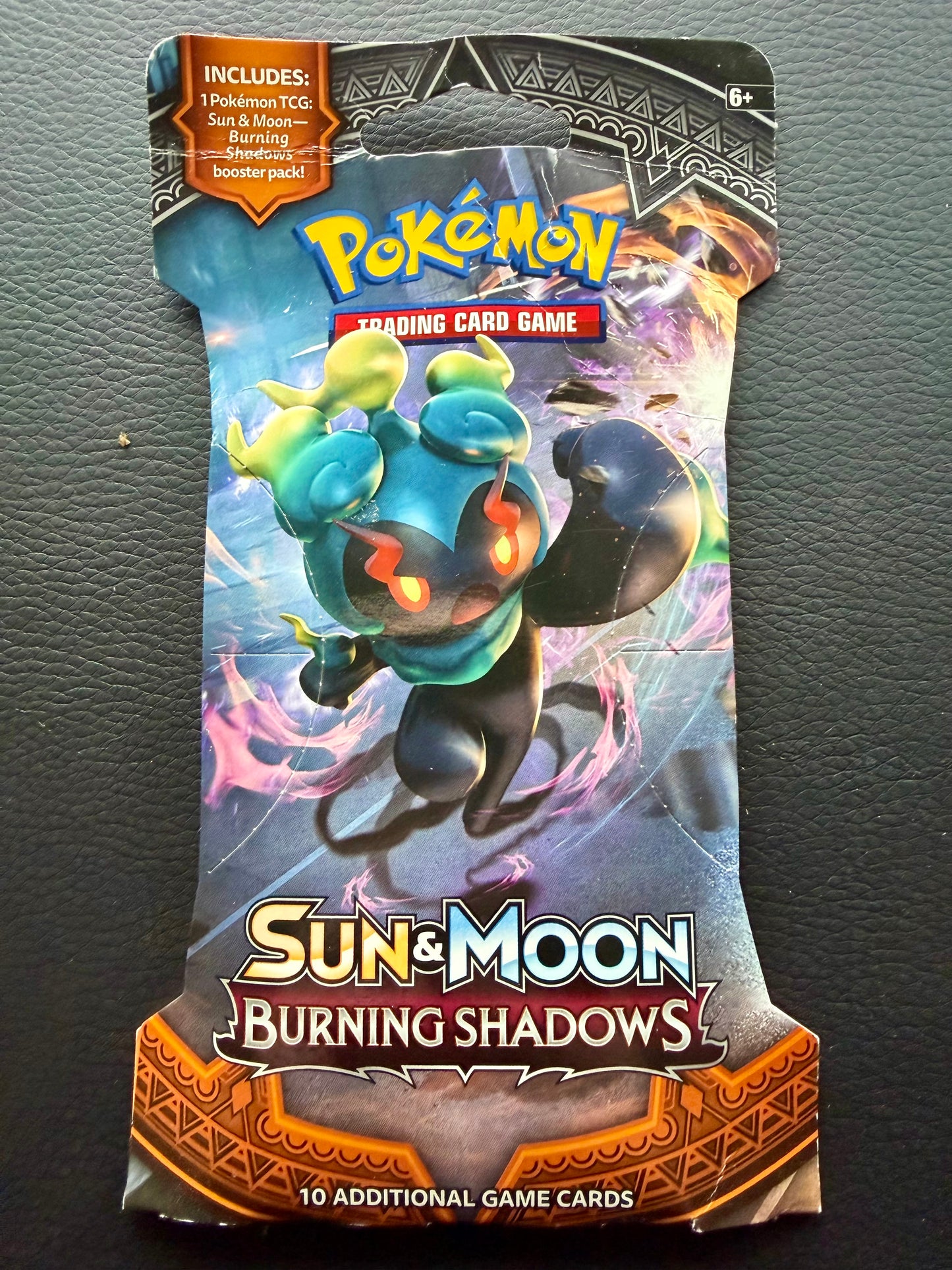 Pokemon TCG: S&M Burning Shadows Sleeved Booster (1 x Marshadow) [JEC] - Sealed