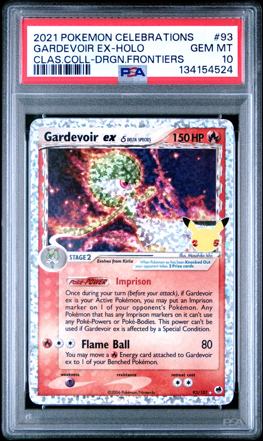 PSA 10 - Gardevoir ex Delta 93/101 SWSH Celebrations Classic Collection - Pokemon