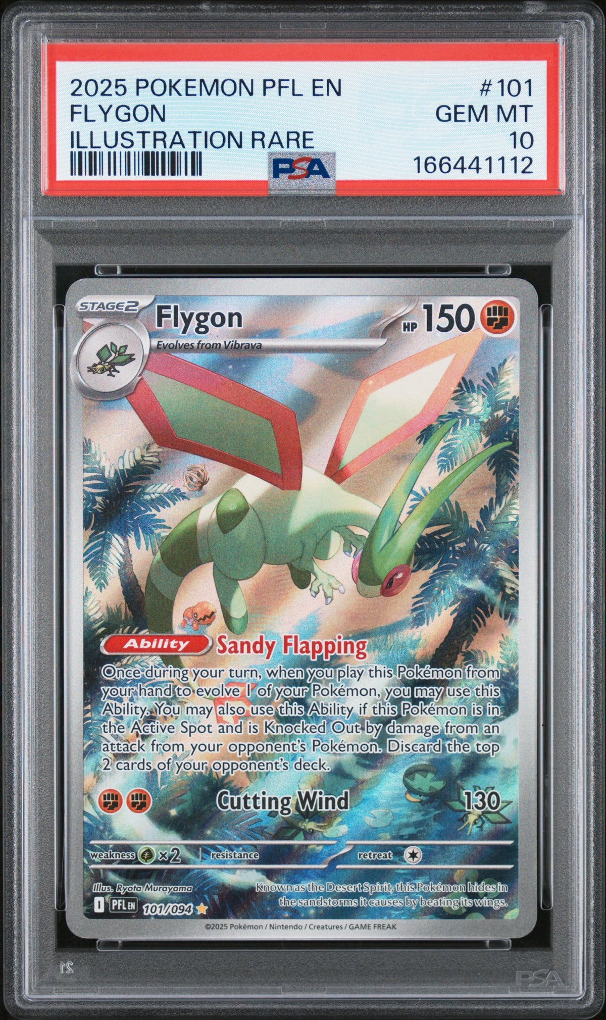 PSA 10 - Flygon 101/094 Illustration Rare ME Phantasmal Flames x112 - Pokemon