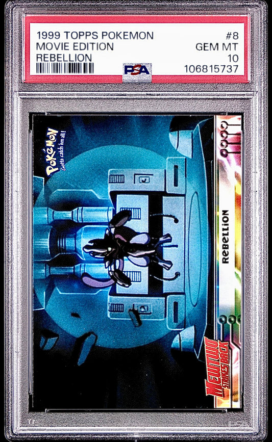 PSA 10 - Mewtwo Rebellion #8 1999 TOPPS Movie Edition - Pokemon