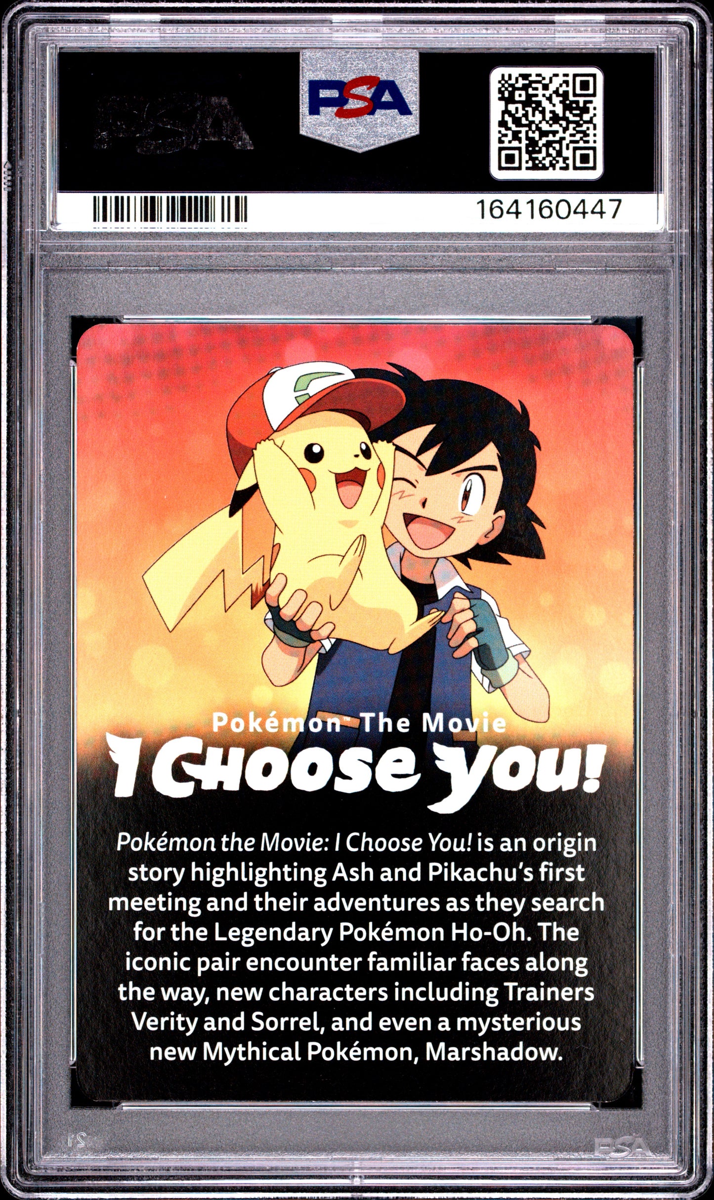 PSA 9 - Pokemon The Movie: I Choose You! Insert Card x447 - Pokemon