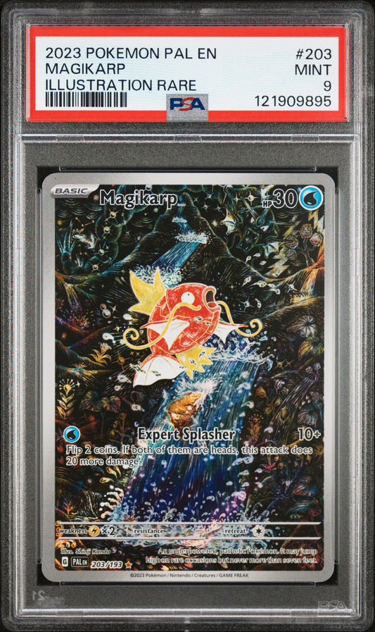 PSA 9 - Magikarp 203/193 Illustration Rare SV Paldea Evolved - Pokemon