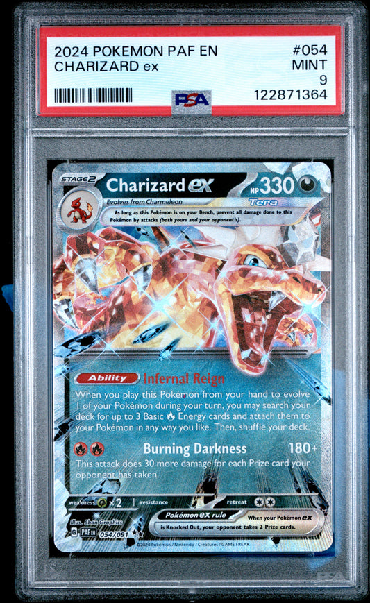 PSA 9 - Charizard ex 125/197 SV Obsidian Flames - Pokemon