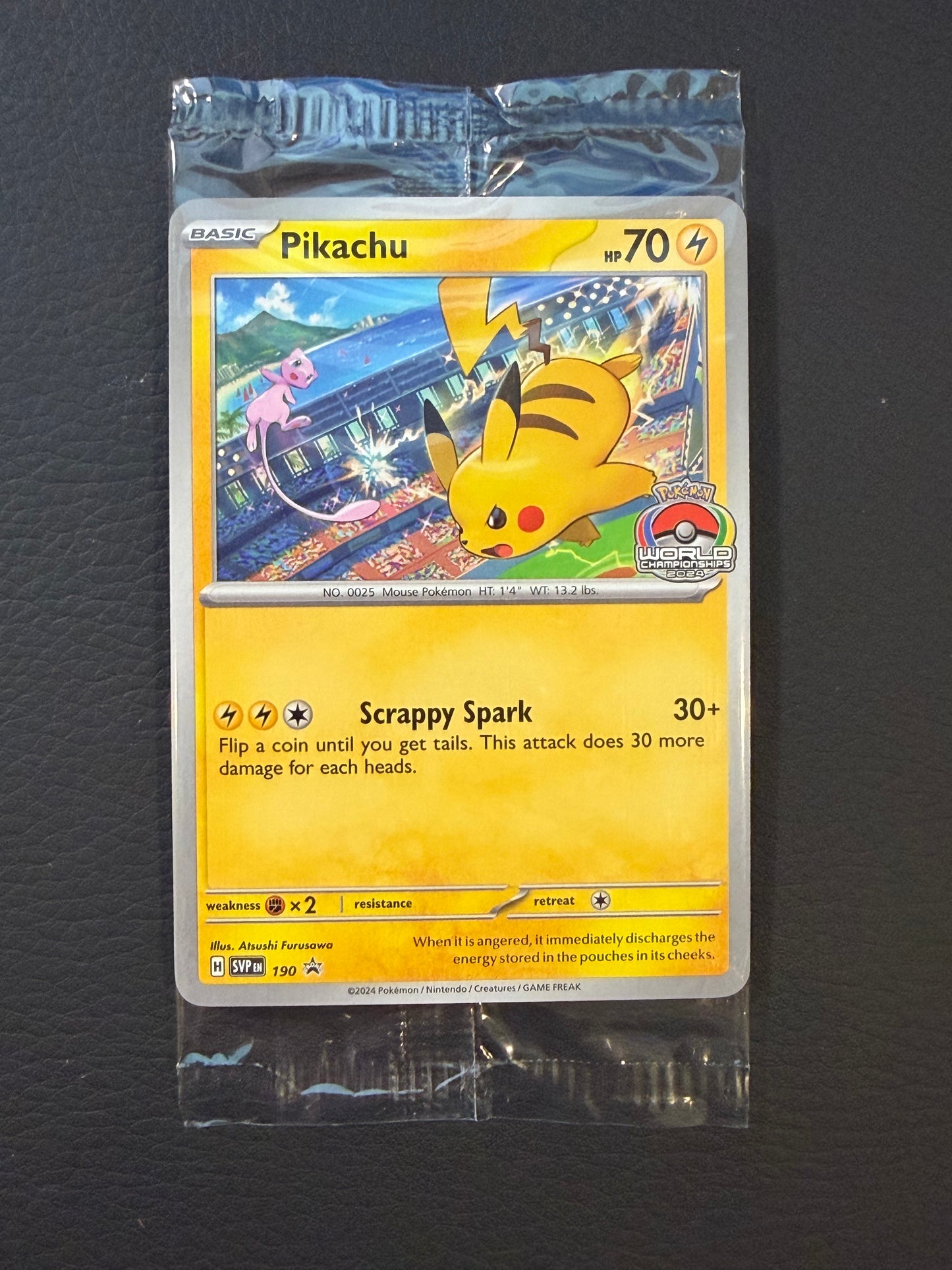 Pikachu SVP190 2024 WCS Celebration Promo SEALED (any) - Pokemon [NM]
