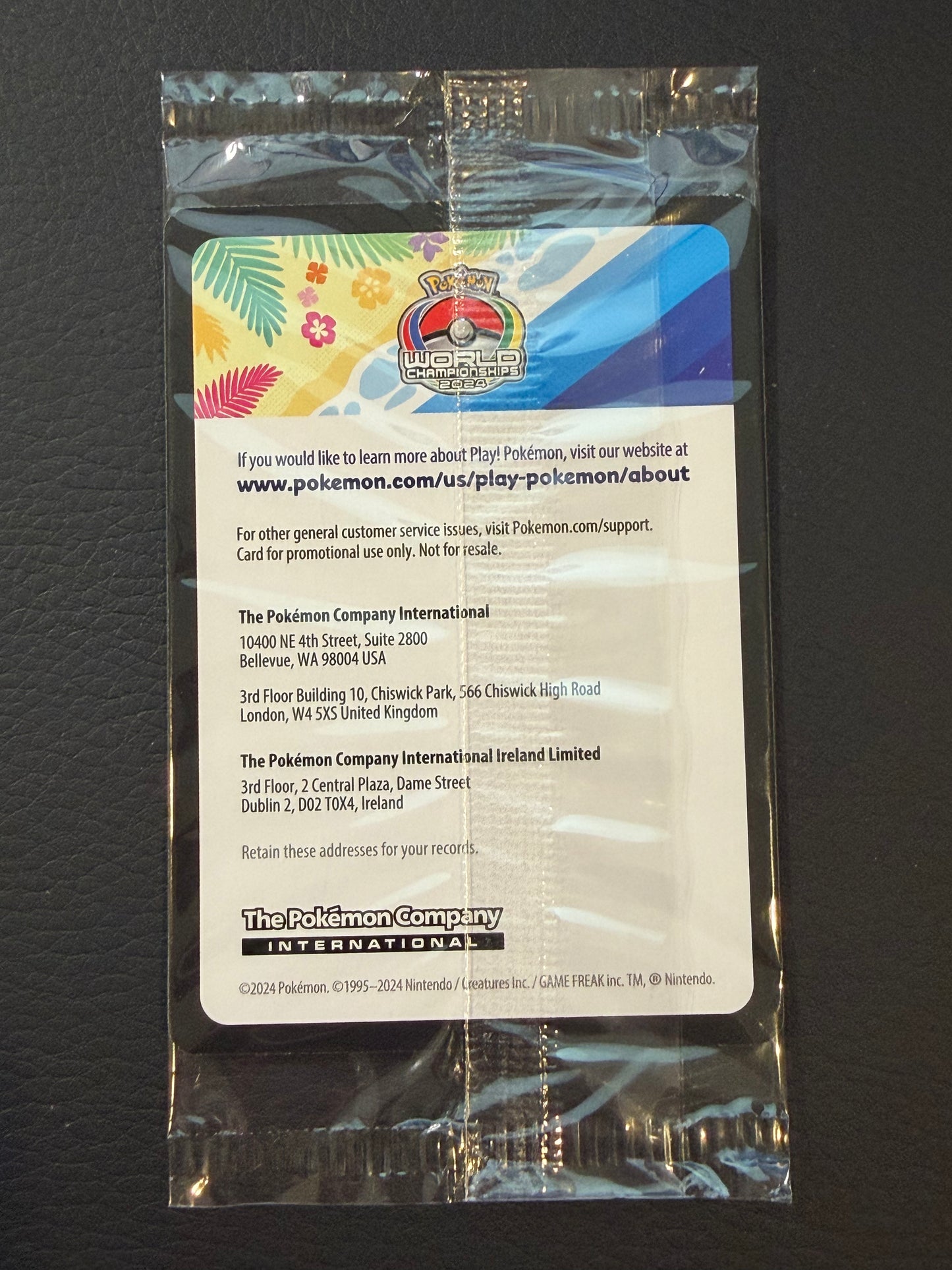 Pikachu SVP190 2024 WCS Celebration Promo SEALED (any) - Pokemon [NM]
