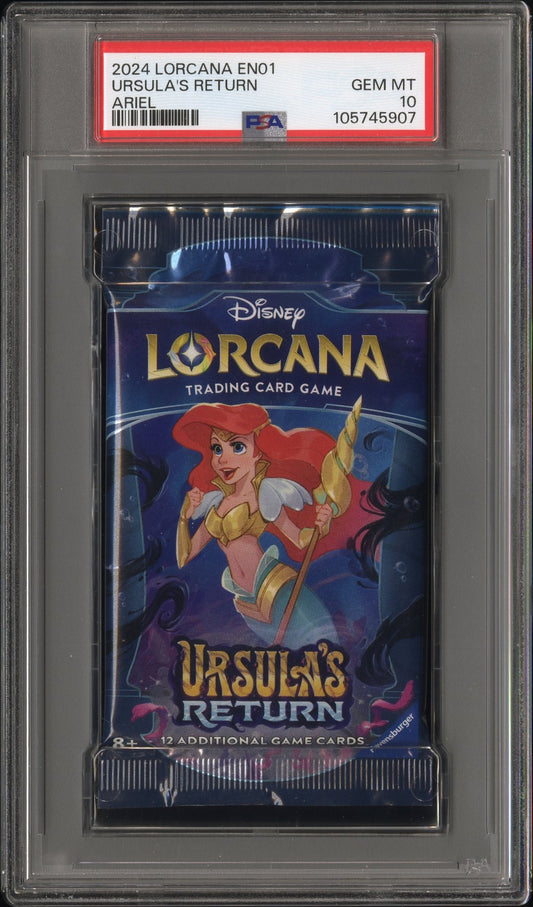 PSA 10 - Urusula's Return (Ariel) Foil Pack - Disney Lorcana
