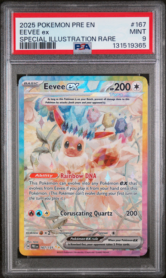 PSA 9 - Eevee ex 167/131 SIR SV Prismatic Evolution - Pokemon