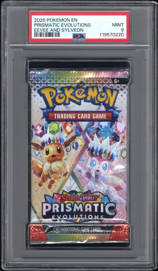 PSA 9 - Prismatic Evolutions (Eevee Sylveon) Foil Pack - Pokemon