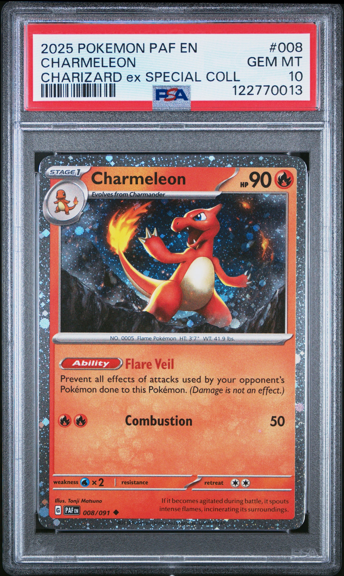 PSA 10 - Charmeleon Holo 008/091 SV Charizard ex Special Collection Box - Pokemon