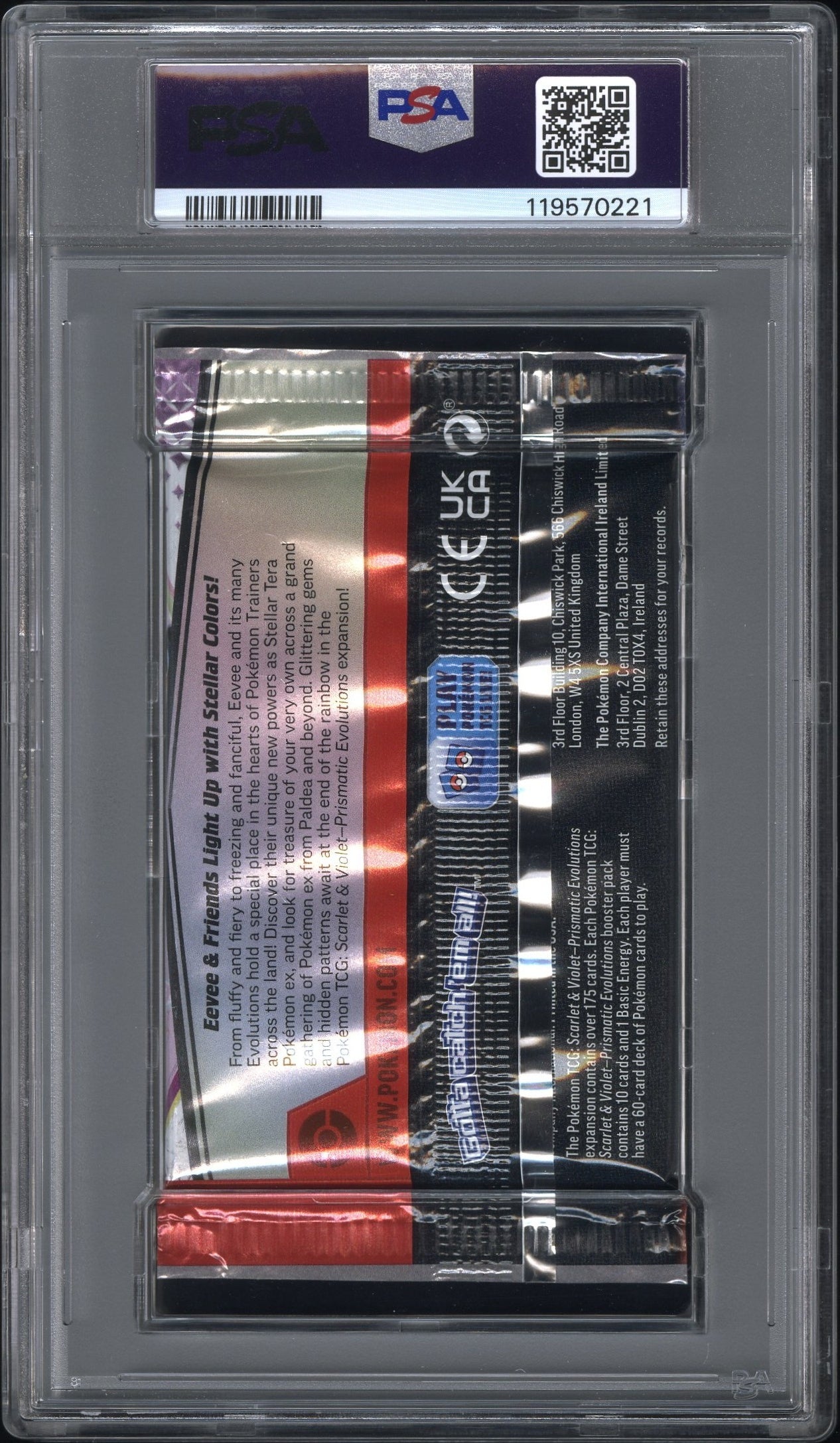 PSA 9 - Prismatic Evolutions (Umbreon Espeon) Foil Pack - Pokemon