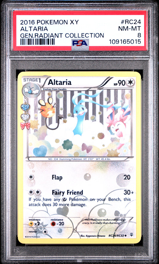 PSA 8 - Altaria RC24/RC32 XY Generations Radiant Collection - Pokemon