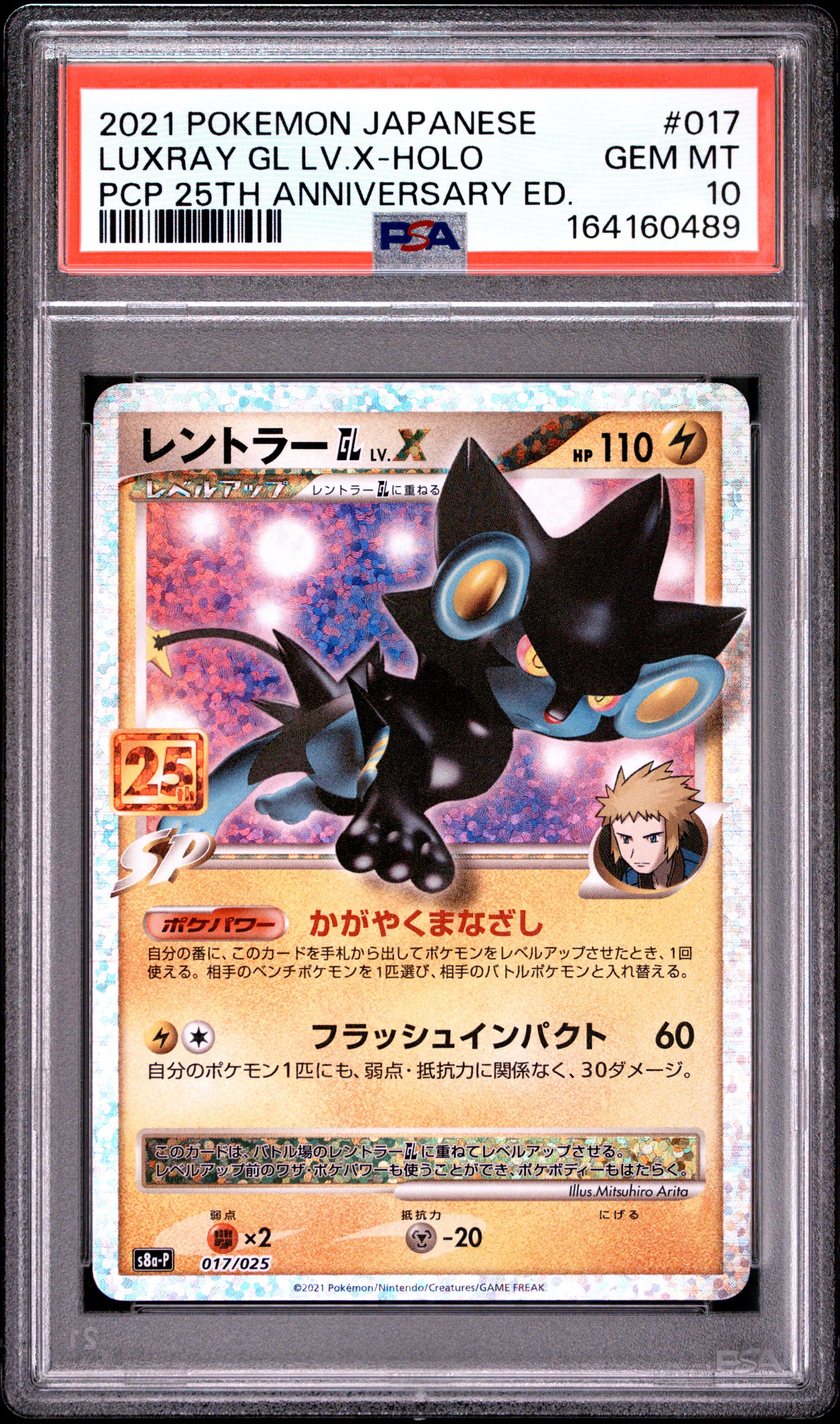 PSA 10 - Luxray GL LV.X Holo 017/025 s8a-P Japanese 25th Promo x489 - Pokemon