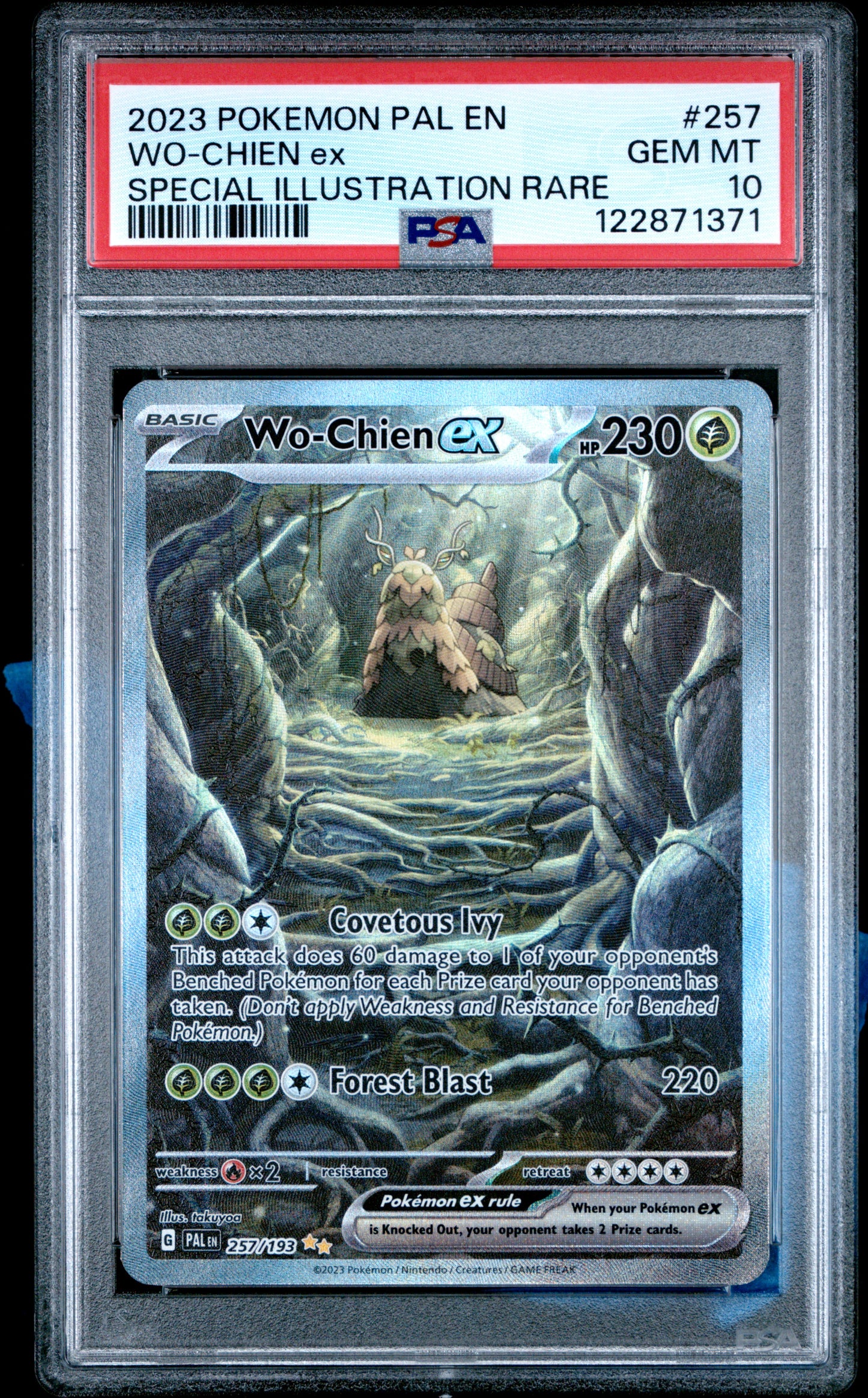 PSA 10 - Wo-Chien ex 257/193 SIR SV Paldea Evolved - Pokemon