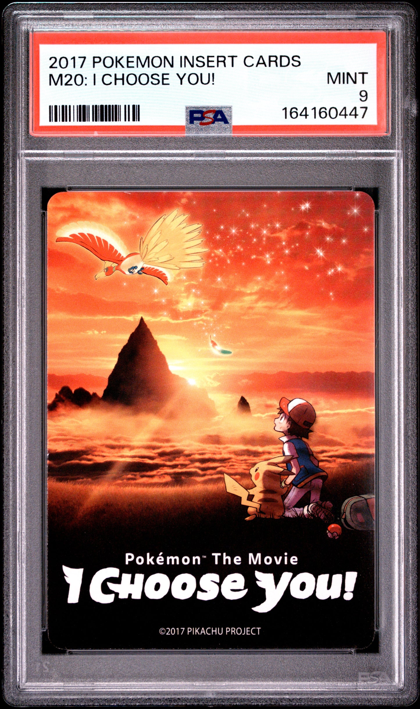 PSA 9 - Pokemon The Movie: I Choose You! Insert Card x447 - Pokemon