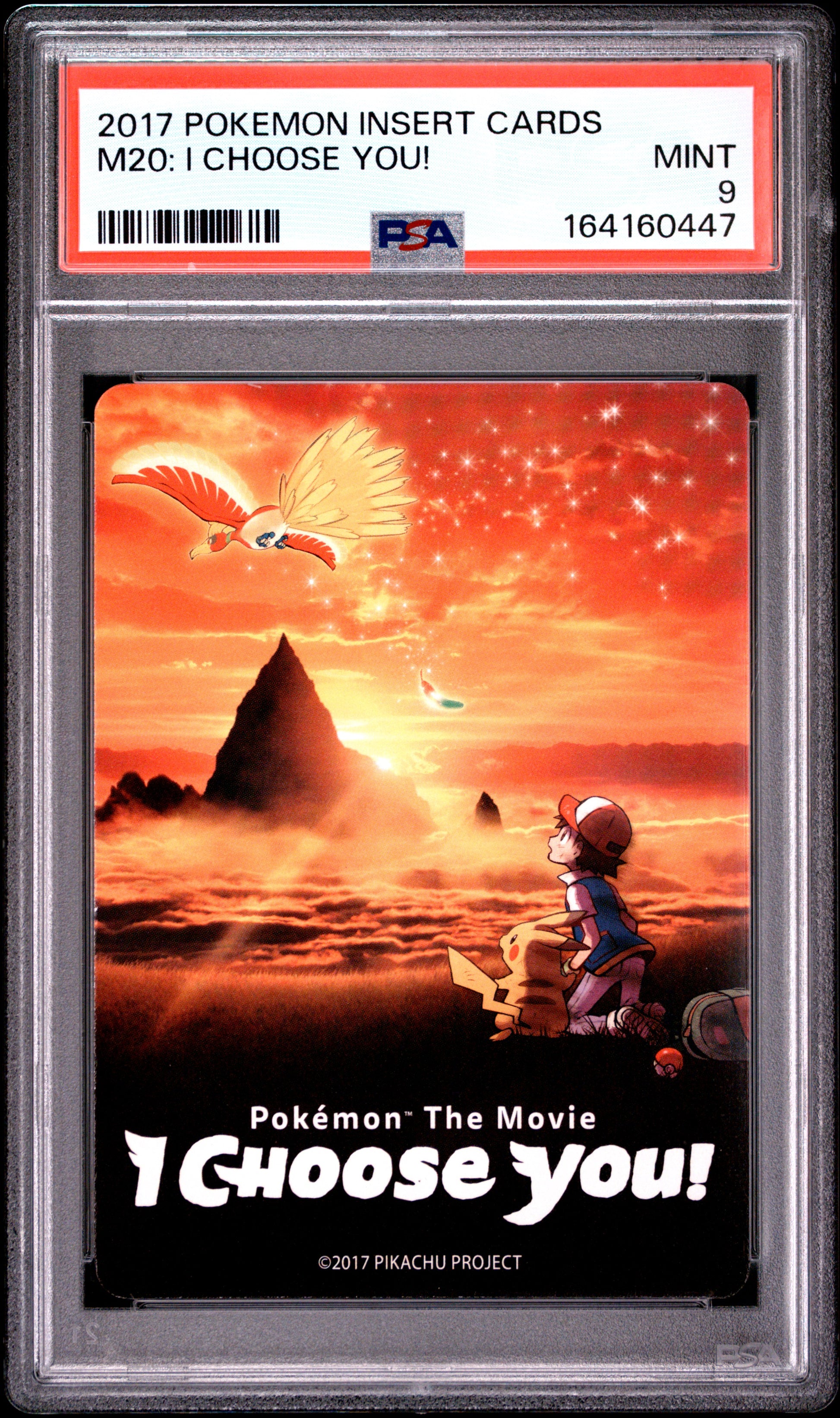 PSA 9 - Pokemon The Movie: I Choose You! Insert Card x447 - Pokemon