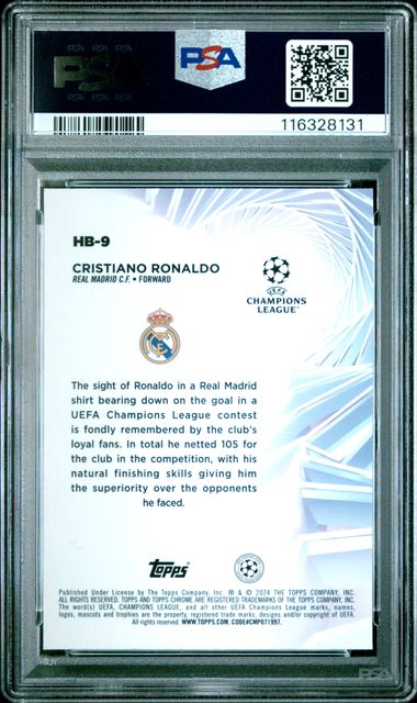 PSA 10 - Ronaldo Topps Chrome Hobby Masters 23-24 HB9 - Football