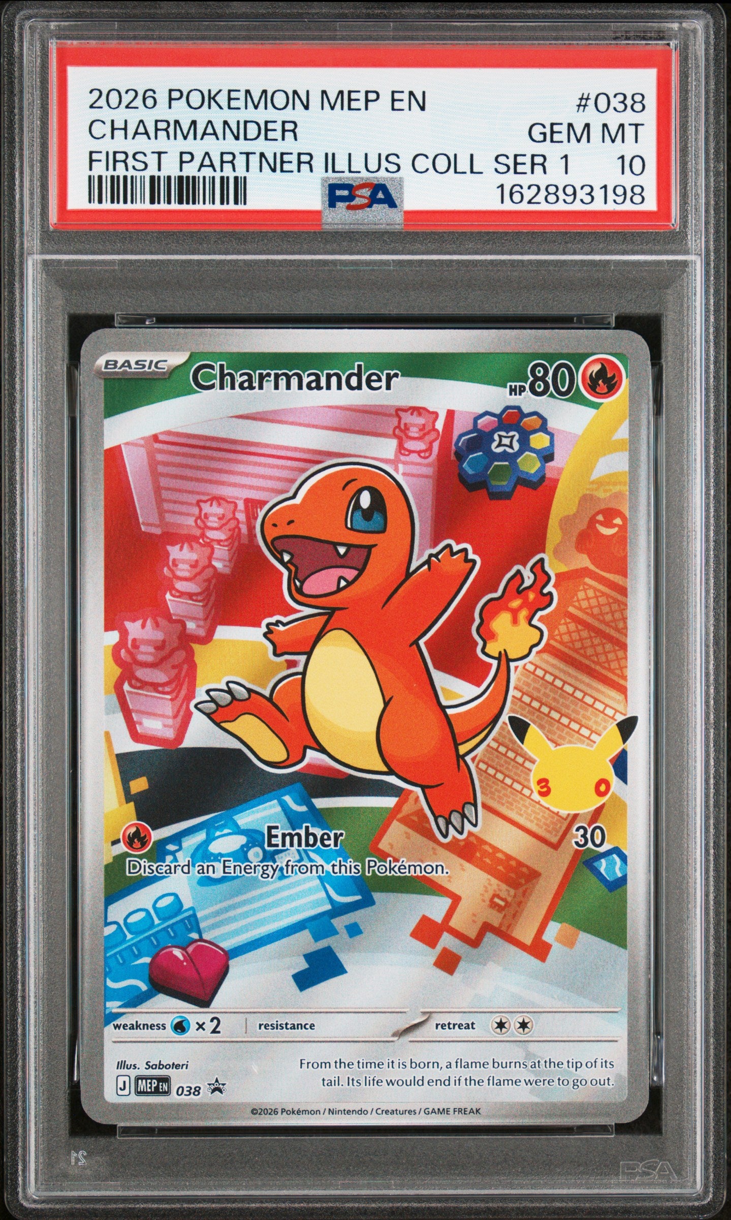 PSA 10 - Bulbasaur Charmander Squirtle [SEQ] First Partner Collection x197 - Pokemon