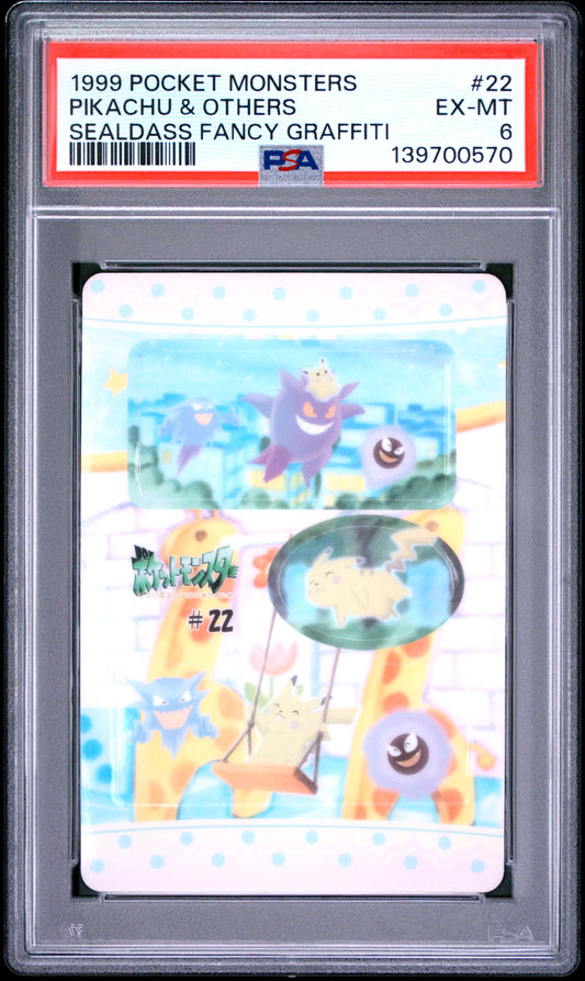 PSA 6 - Pikachu and Others #22 Sealdass Fancy Graffiti x570 - Unknown