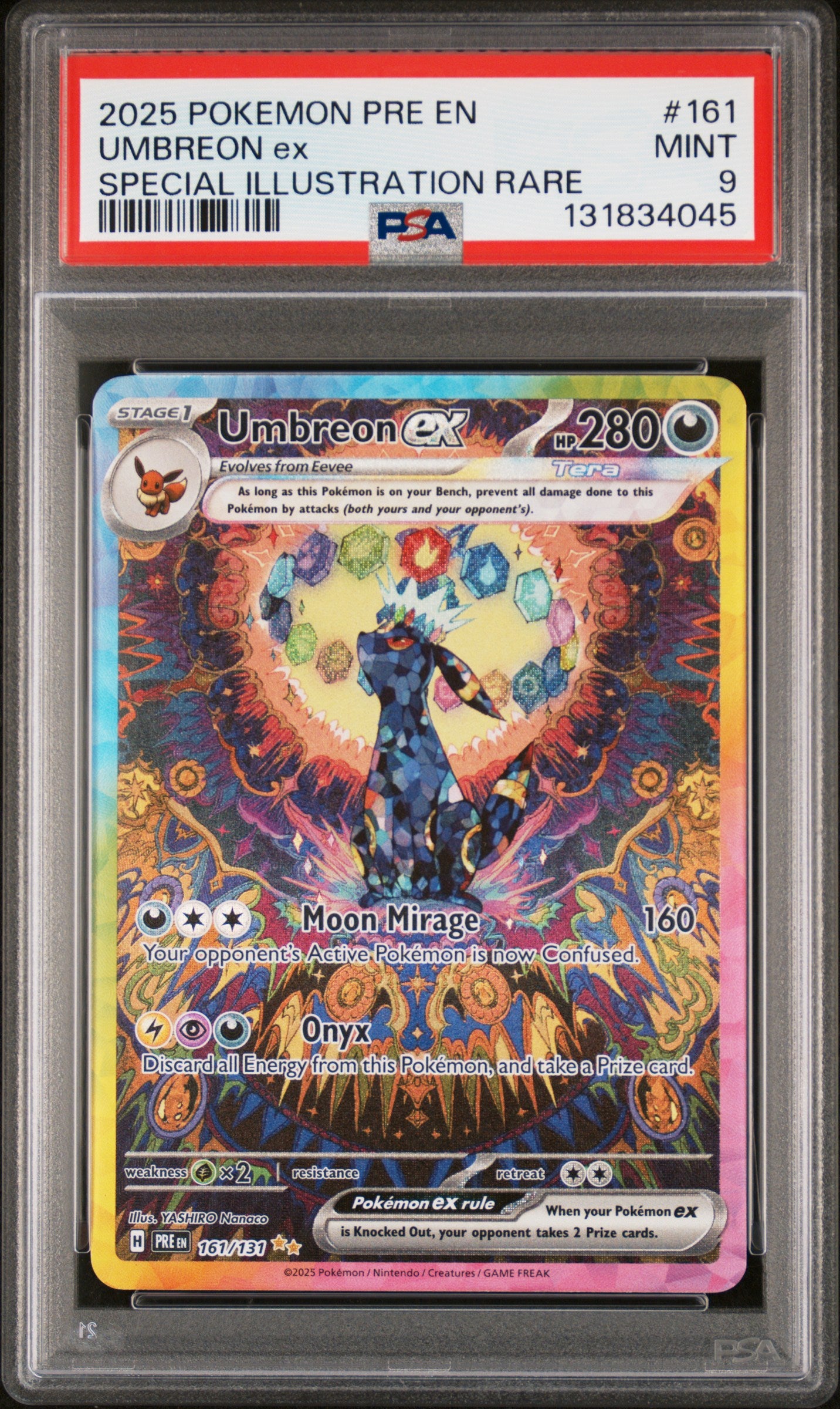 PSA 9 - Umbreon ex 161/131 SIR SV Prismatic Evolutions - Pokemon