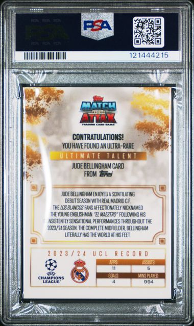 PSA 9 - Bellingham Match Attax Ultimate Talent 24-25 - Football
