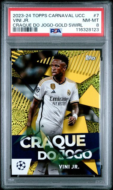 PSA 8 - Vini Jr.Topps #7 Craque Do Jogo - Gold 23-24 /50 - Football