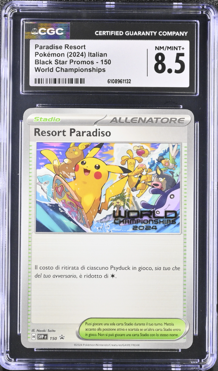CGC 8.5 - Paradise Resort SV-P Italian 2024 World Championships - Pokemon