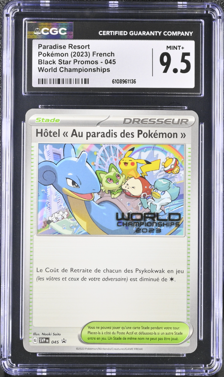 CGC 9.5 - Paradise Resort SVP045 French 2023 World Championships - Pokemon