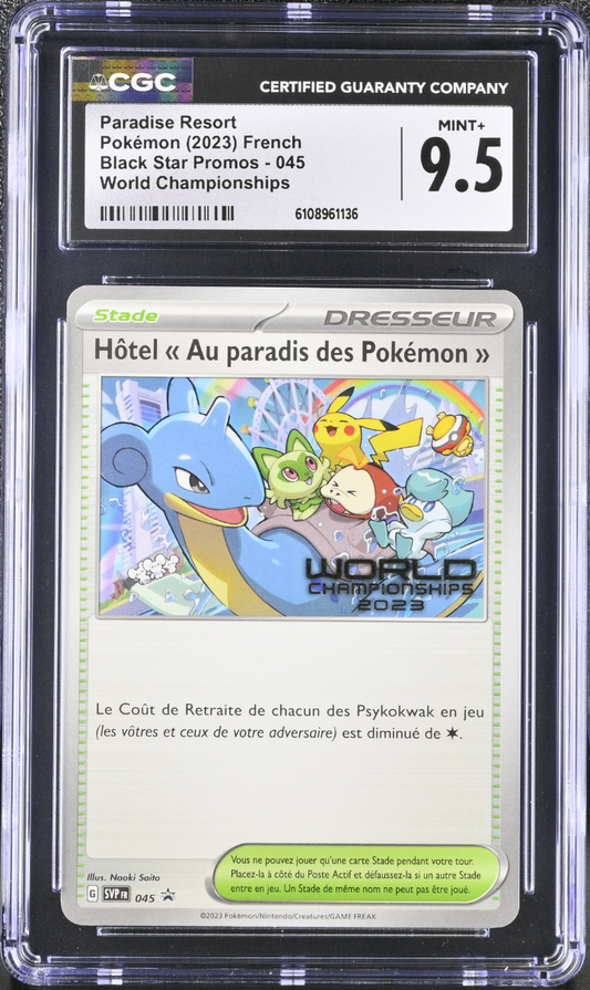 CGC 9.5 - Paradise Resort SVP045 French 2023 World Championships - Pokemon