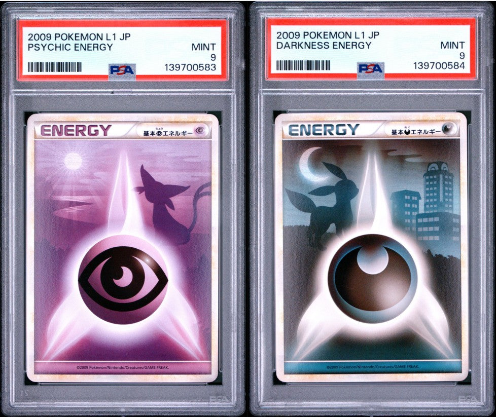 PSA 9 - Psychic Darkness Energy [SEQ] L1 HeartGold Collection - Pokemon