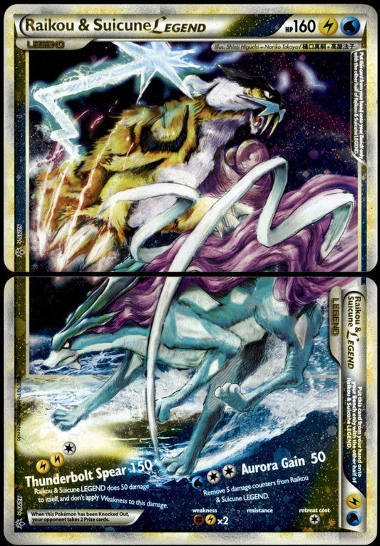 Raikou $ Suicune 92/95 Legend Pair HGSS Unleashed Pokemon [JEC] [PL]