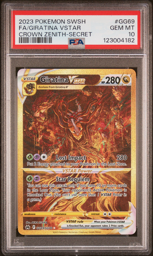 PSA 10 - Giratina VSTAR GG69/GG70 SWSH Crown Zenith - Pokemon