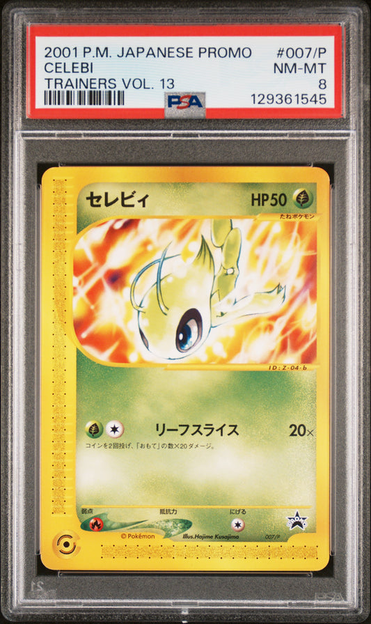 PSA 8 - Celebi 007/P Trainers Magazine Volume 13 Japanese Promo - Pokemon