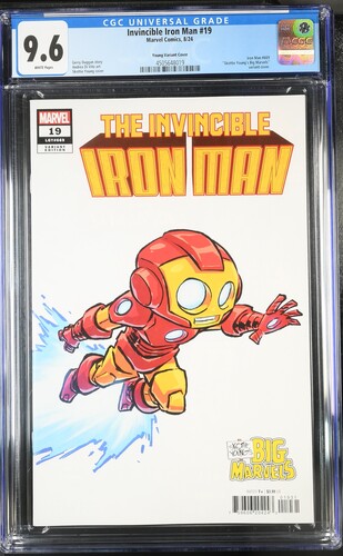 CGC 9.6 - Invincible Iron Man #19 - 8/24 - Skottie Young's Big Marvels Variant Cover - Comic