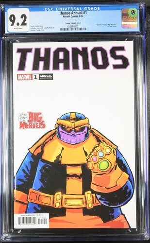 CGC 9.2 - Thanos Annual #1 - 8/24 - Skottie Young's Big Marvels Variant Cover - Comic