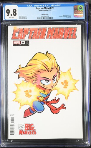 CGC 9.8 - Captain Marvel #9 - 8/24 - Skottie Young's Big Marvels Variant Cover - Comic