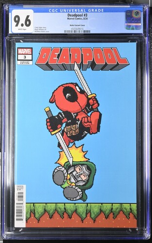 CGC 9.6 - Deadpool #3 - 8/24 - Waite Variant Cover - Comic