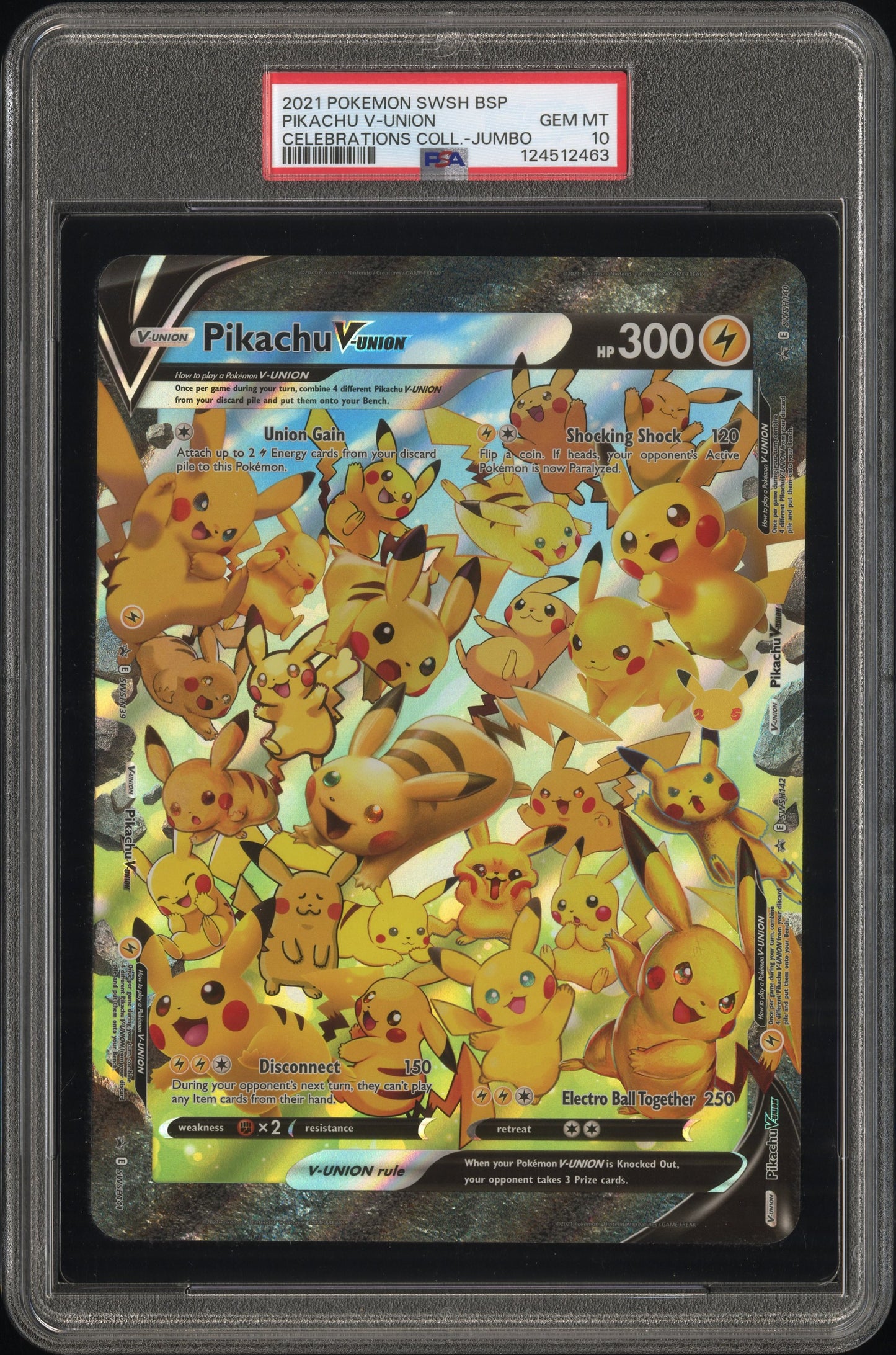 PSA 10 - Pikachu V-Union JUMBO Celebrations Collection Promo - Pokemon