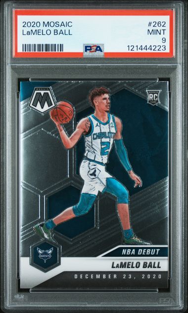 PSA 9 - Lamelo Ball 2020 Mosaic NBA Debut #262 - Basketball