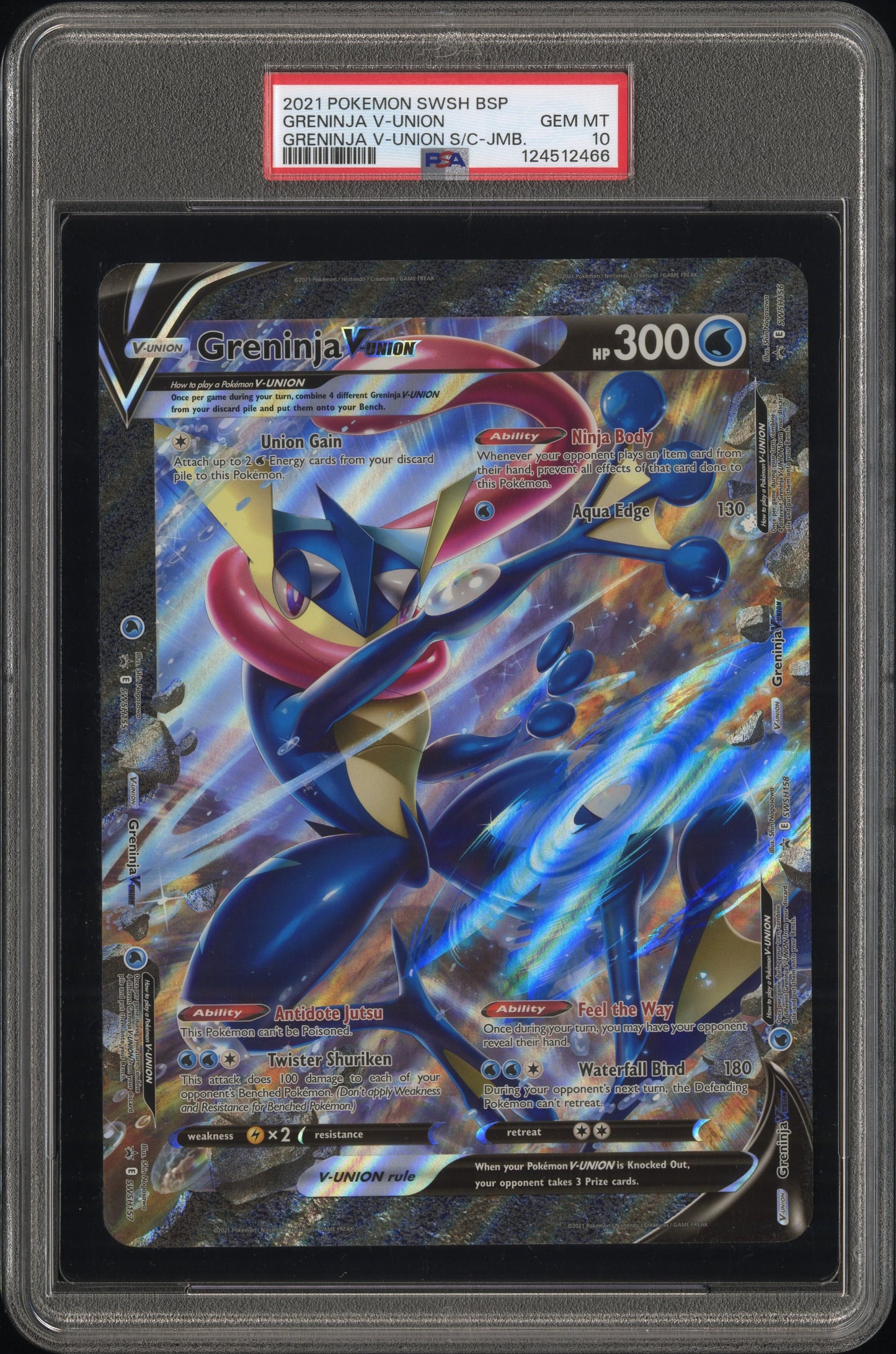 PSA 10 - Greninja V-Union JUMBO Special Collection Promo - Pokemon