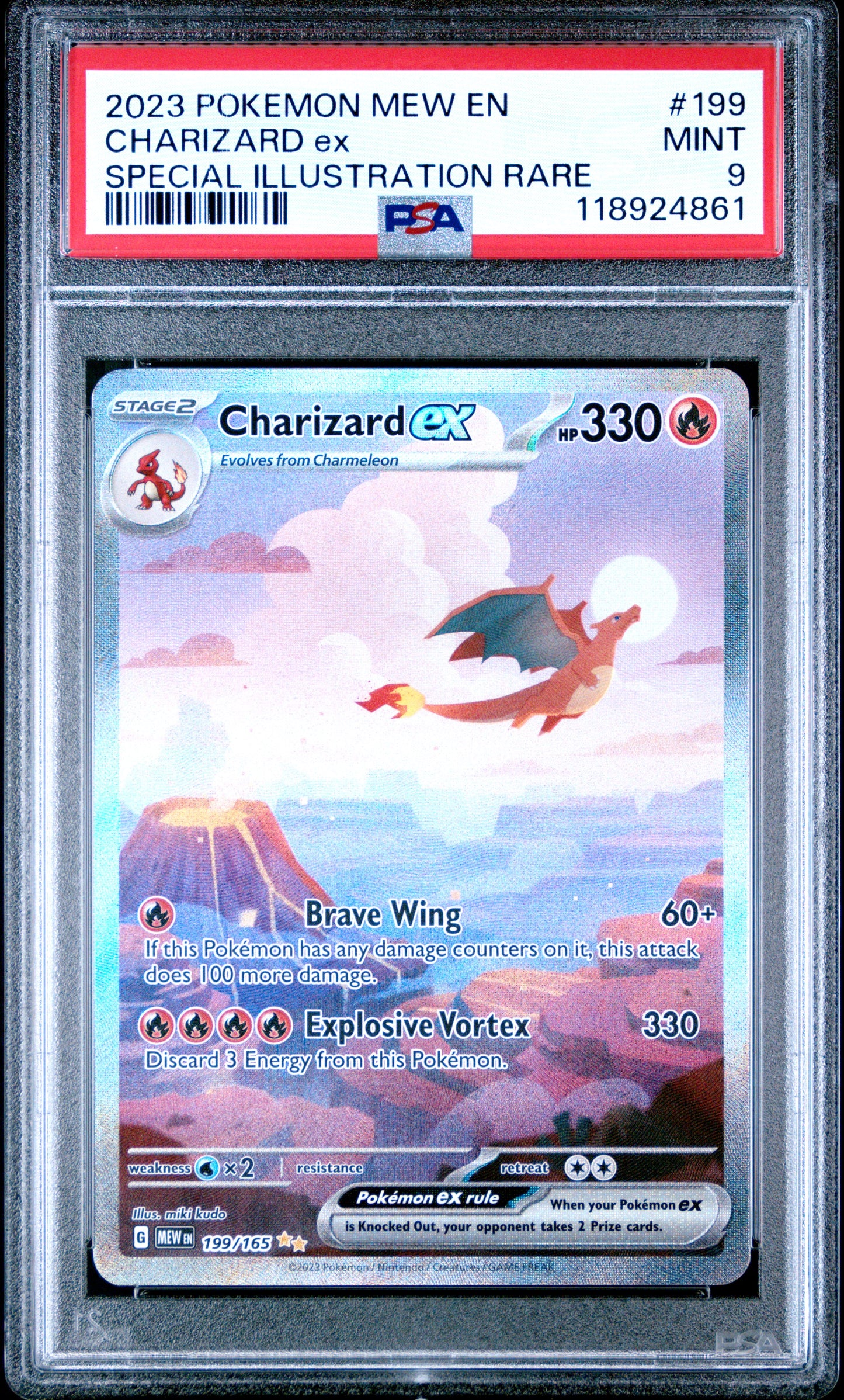 PSA 9 - Charizard ex 199/165 SIR SV MEW English 151 - Pokemon