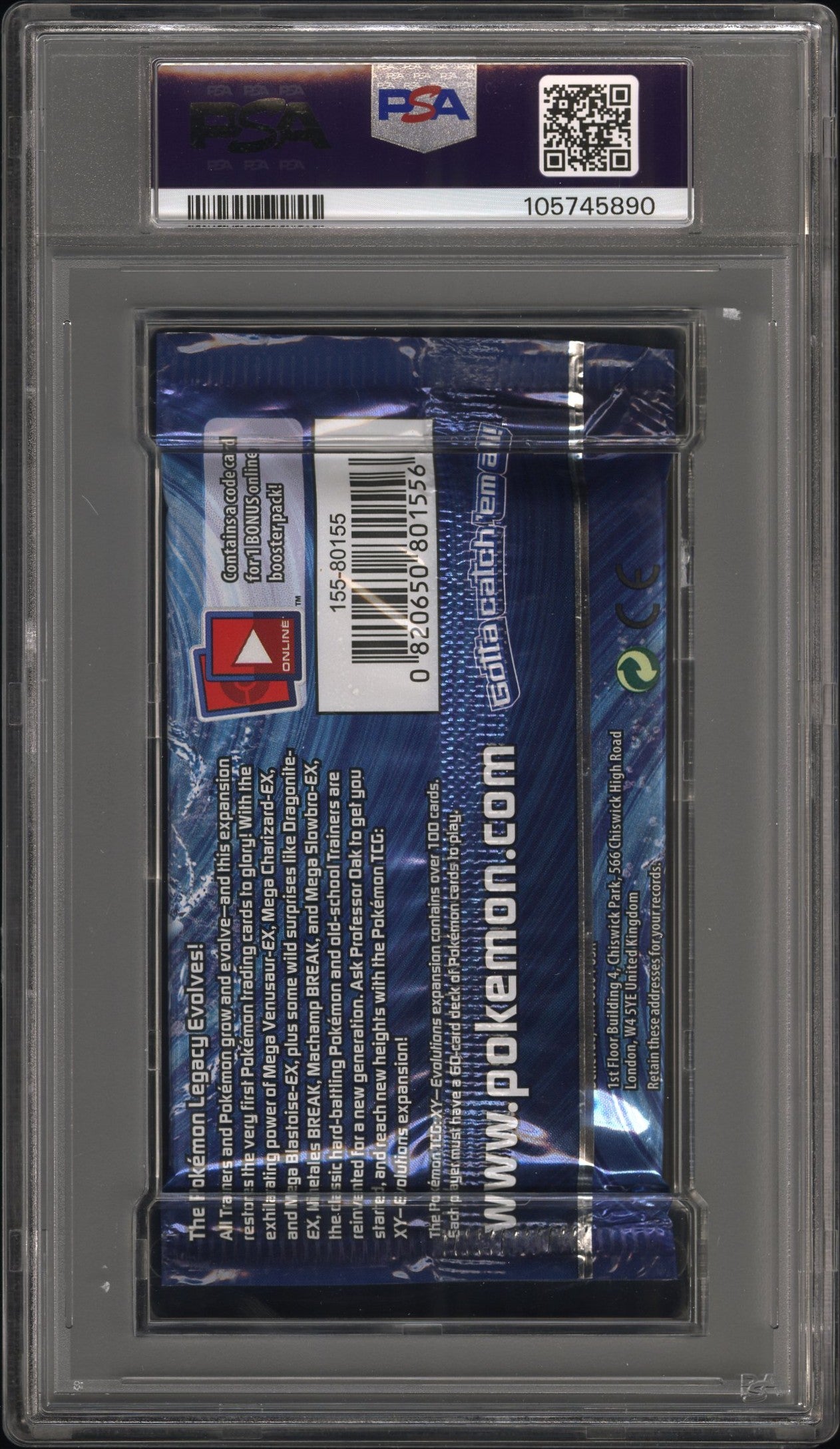 PSA 8 - XY Evolutions (Mega Blastoise) Foil Pack - Pokemon