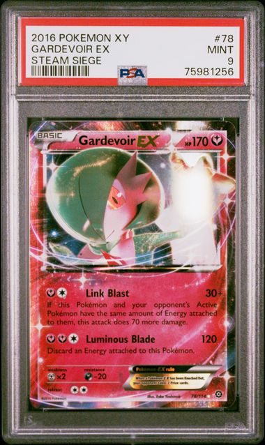 PSA 9 - Gardevoir EX 78/114 Steam Siege - Pokemon
