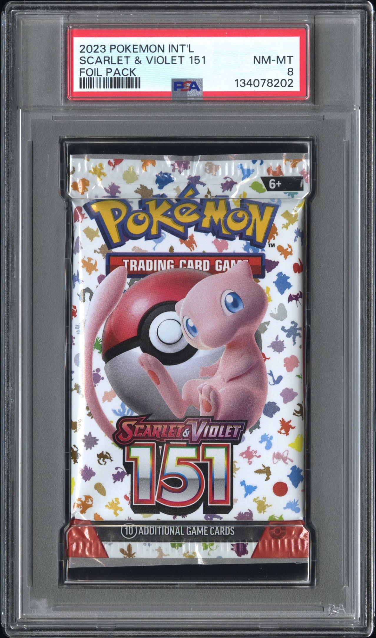 PSA 8 - Scarlet & Violet MEW English 151 Foil Pack - Pokemon