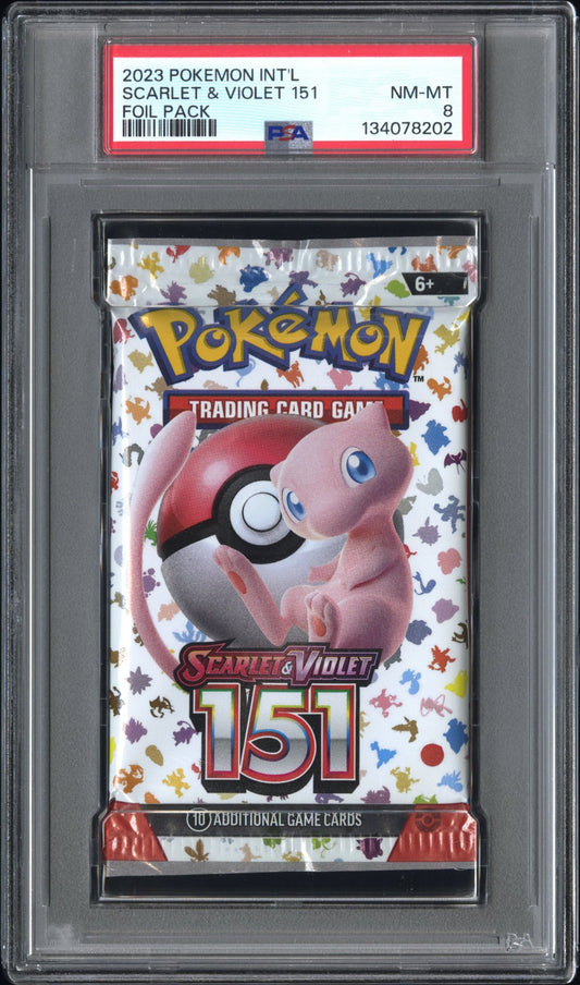 PSA 8 - Scarlet & Violet MEW English 151 Foil Pack - Pokemon