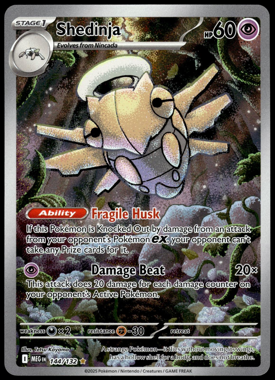 Shedinja 144/132 IR MEG Mega Evolution Pokemon [NM] (1)