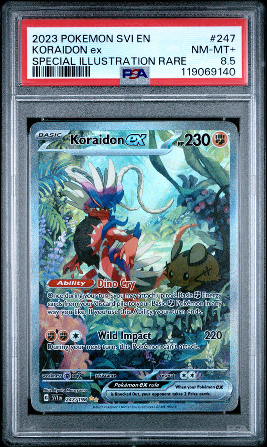 PSA 8.5 - Koraidon ex 247/198 SIR SV Scarlet & Violet Base - Pokemon