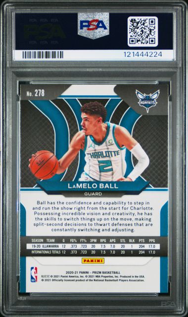 PSA 9 - Lamelo Ball 2020 Panini Prizm #278 - Basketball